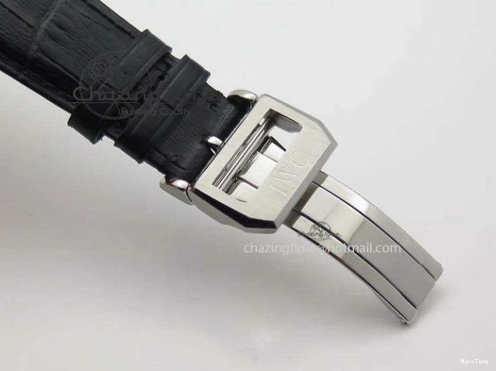 MIROTIME 0309 UrbanStyle Portuguese Tourbillon Power Reserve Moonphase SS White Dial On Black Leather Strap 7318